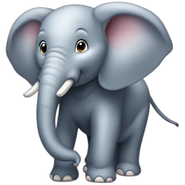 Éléphant sur souris emoji