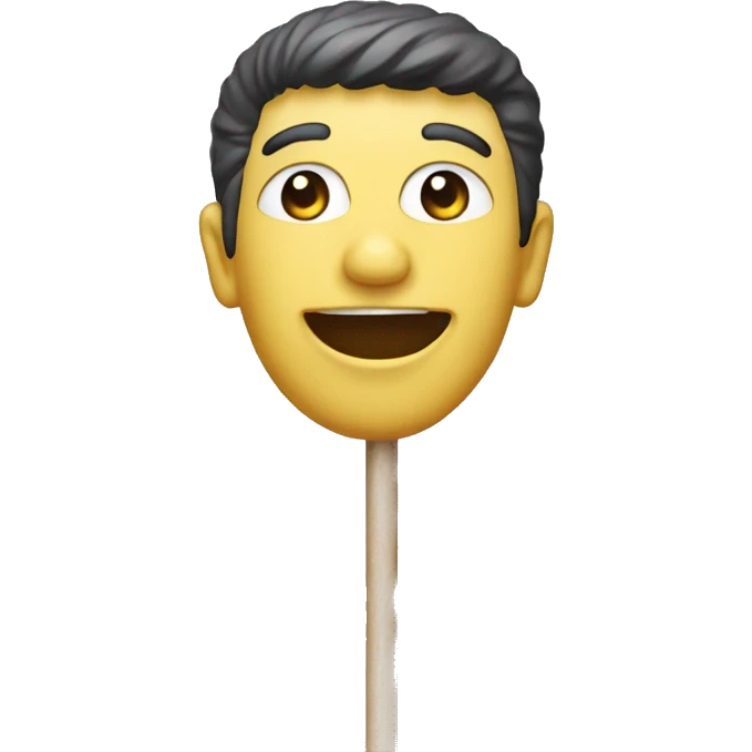 hobby toy head on the stick emoji