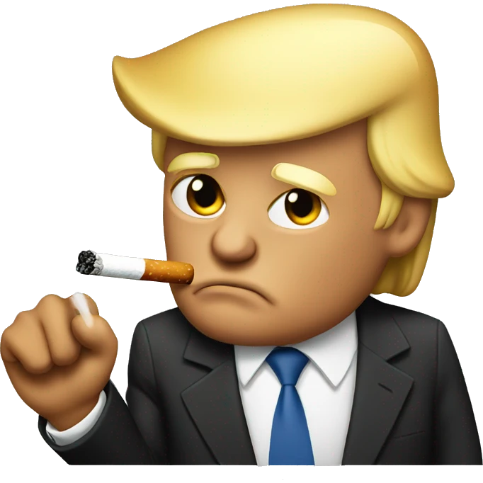 Donald Trump smoking  emoji