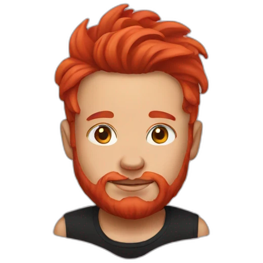 red head tattoo emoji