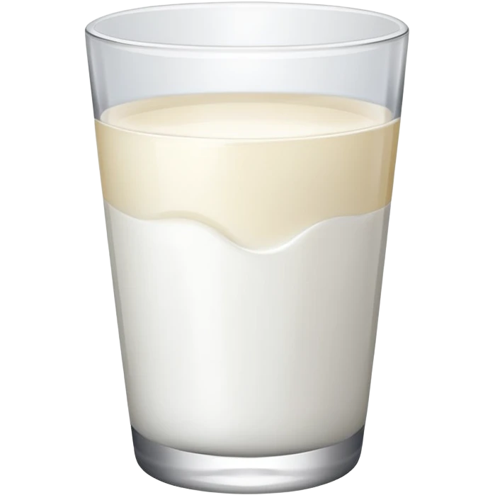 Quarter full milk glass emoji