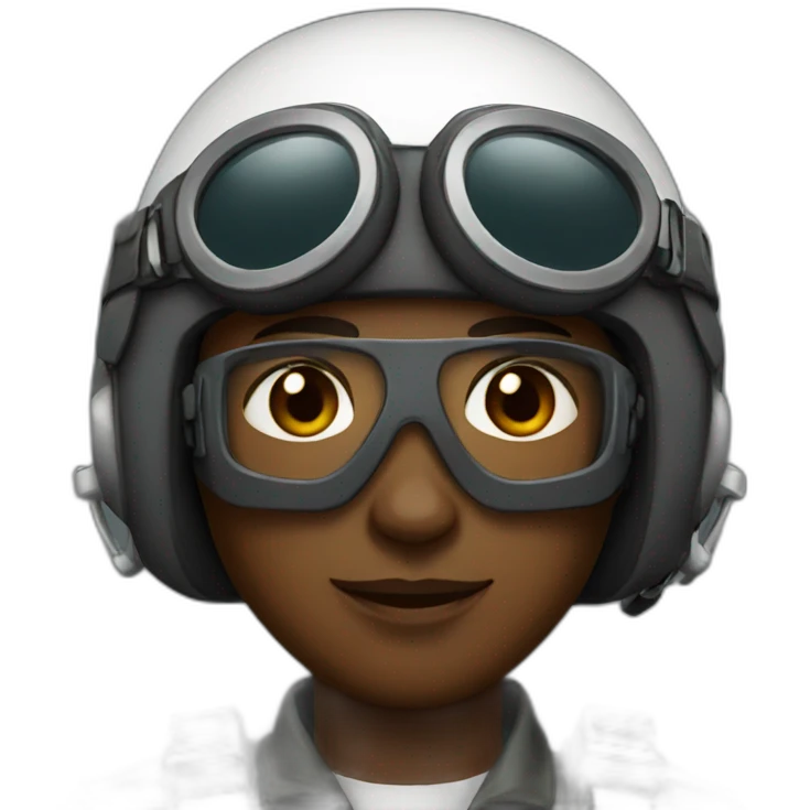 black fighter pilot emoji