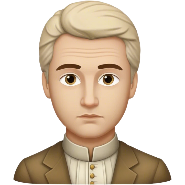 Cinematic Realistic Ivan Meštrović Portrait Emoji, depicted as a renowned Croatian sculptor with thoughtful eyes and classical attire, rendered with intricate textures and dramatic artistic lighting that captures his creative genius. emoji