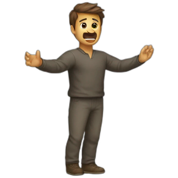 Homme qui fais un dabe emoji