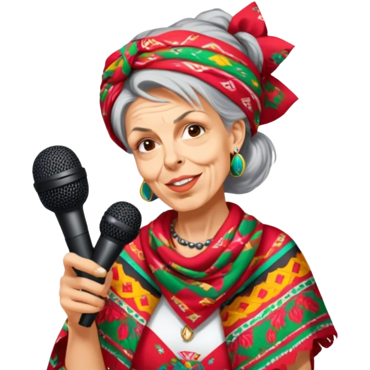 Colorful Singer emoji