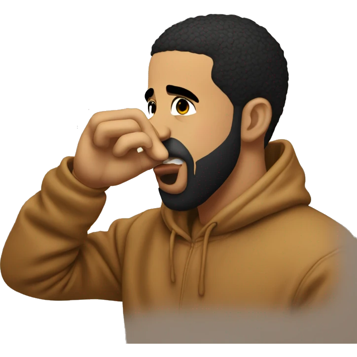 Drake holding his nose emoji
