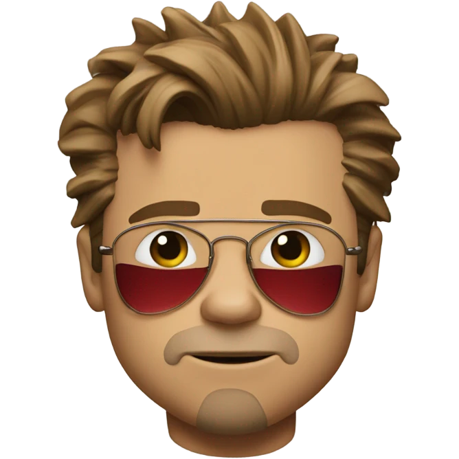 Brad Pitt from the movie "fight club" emoji