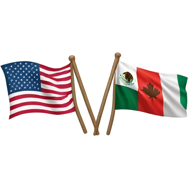 Canada USA Mexico earth emoji