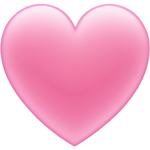 Pink heart outline emoji