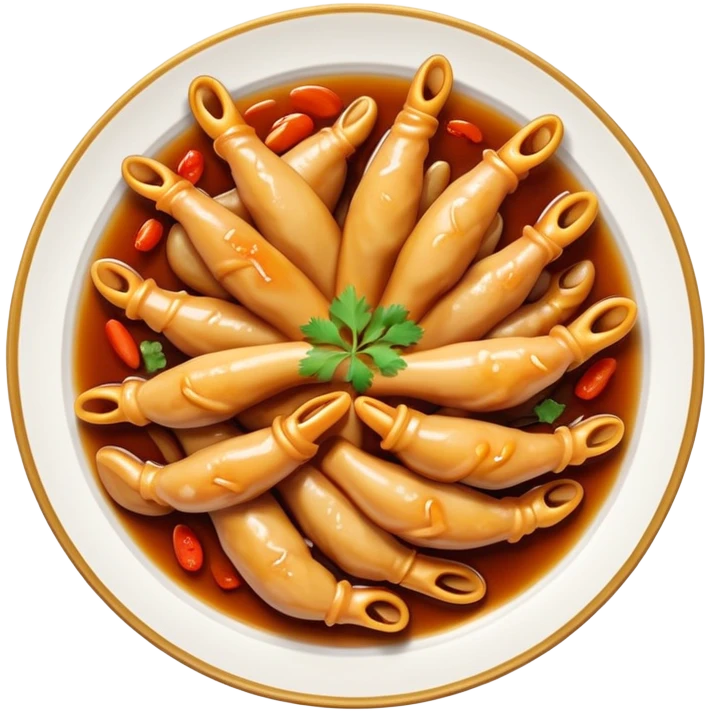Chinese chicken feet dish emoji