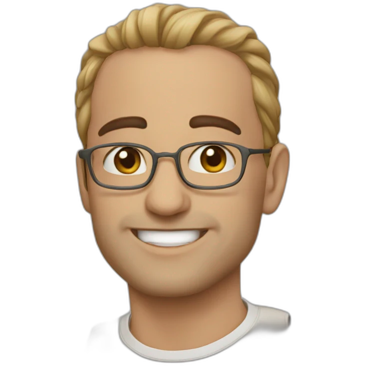رجل يأكل اندومي شعره احمر emoji