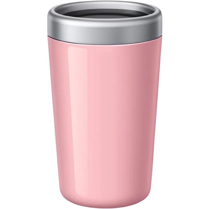 light pink simple modern tumbler  emoji