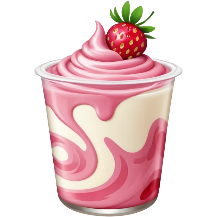  Strawberry Yogurt emoji