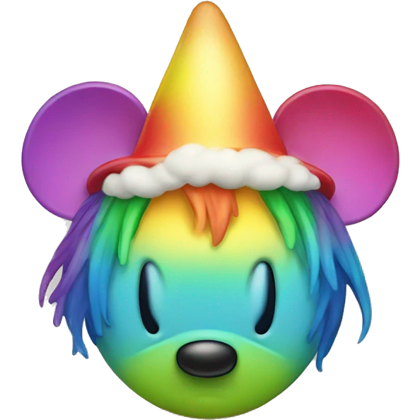 rainbow Mickey Mouse emoji