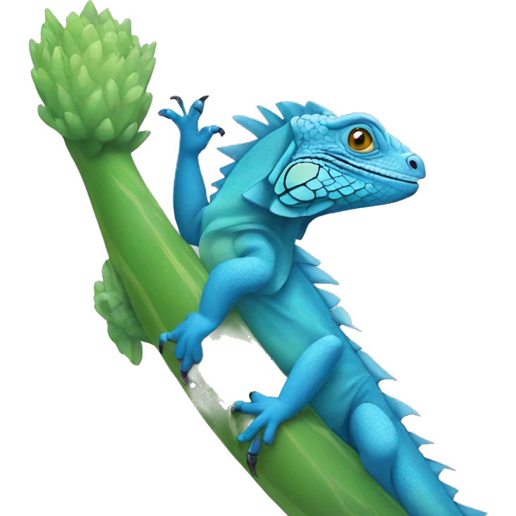 Blue iguana  emoji