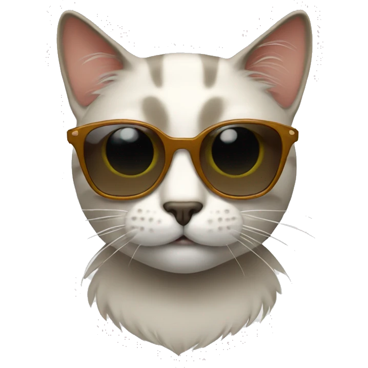 Cat with sunglasses emoji