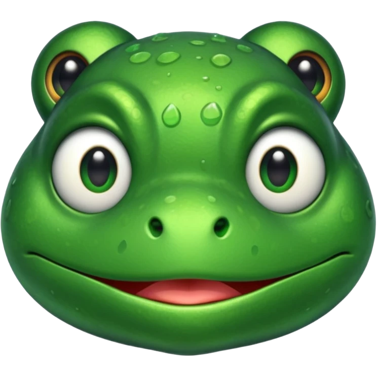 A frog with cry face emoji