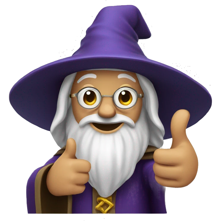 Wizard giving thumbs up emoji