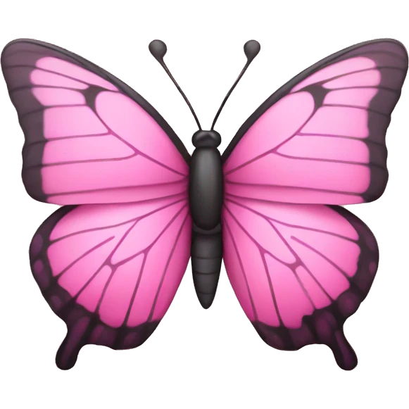 A pink butterfly emoji