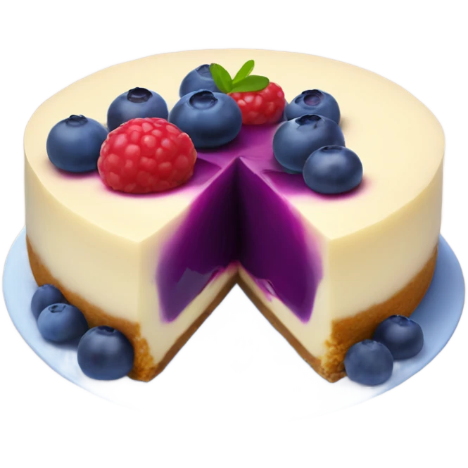 blueberry cheesecake emoji