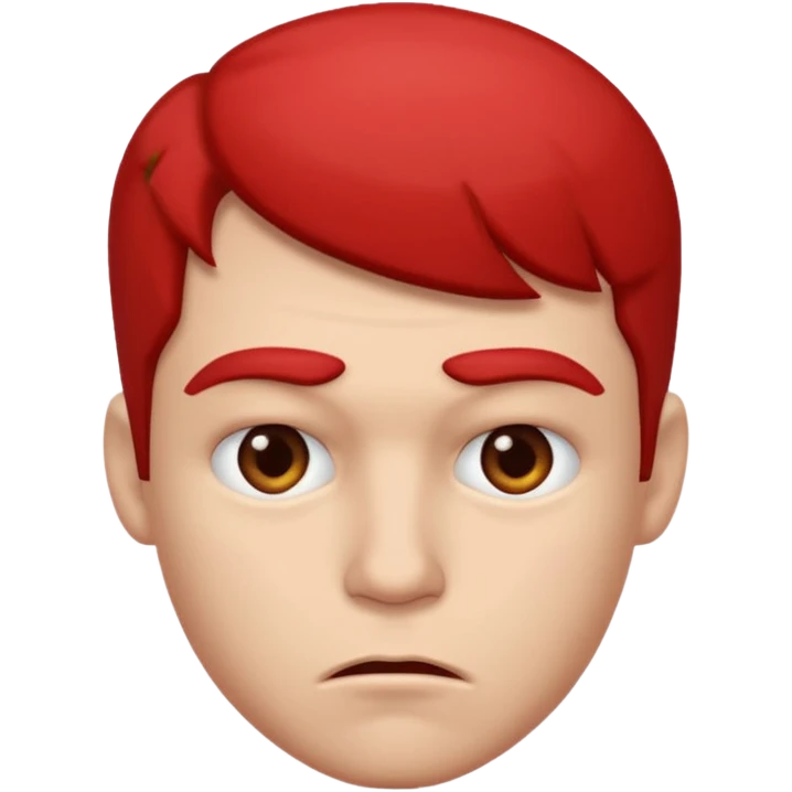 Male biting lips emoji