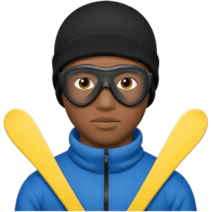 A black male in a ski mask emoji