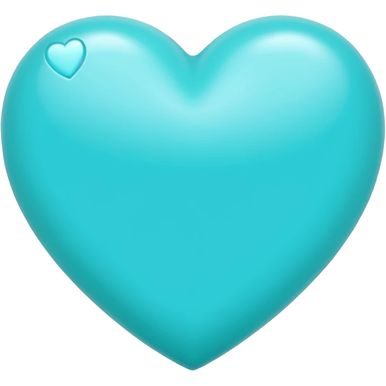 Tiffany blue heart  emoji