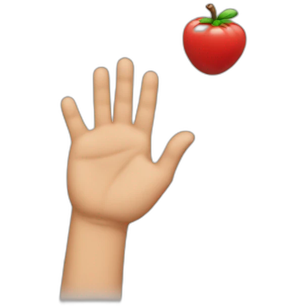 Move with hand emoji