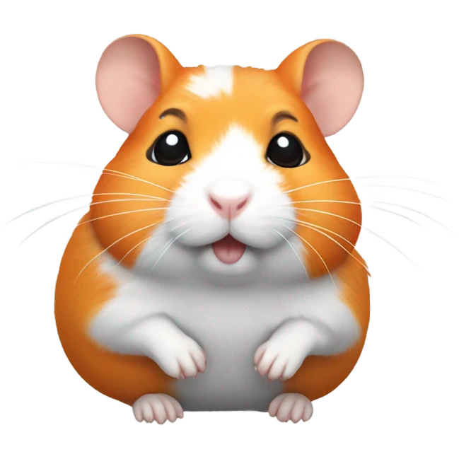 orange and grey hamster emoji