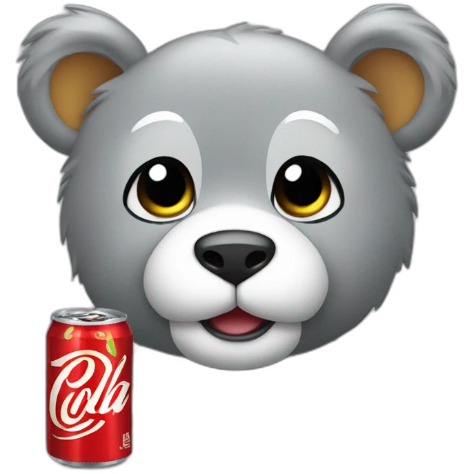 A Grey cub wich Cola emoji