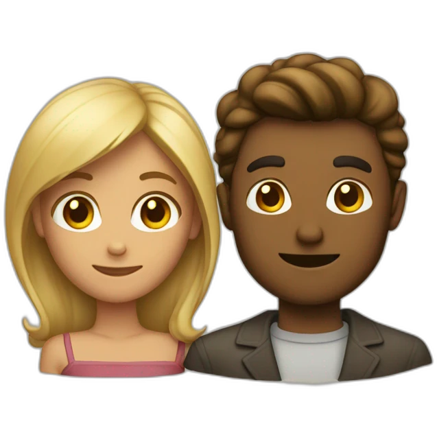 Homme et femme emoji