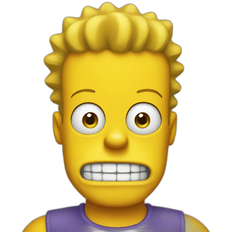 Bart Simpson Face Emoji emoji