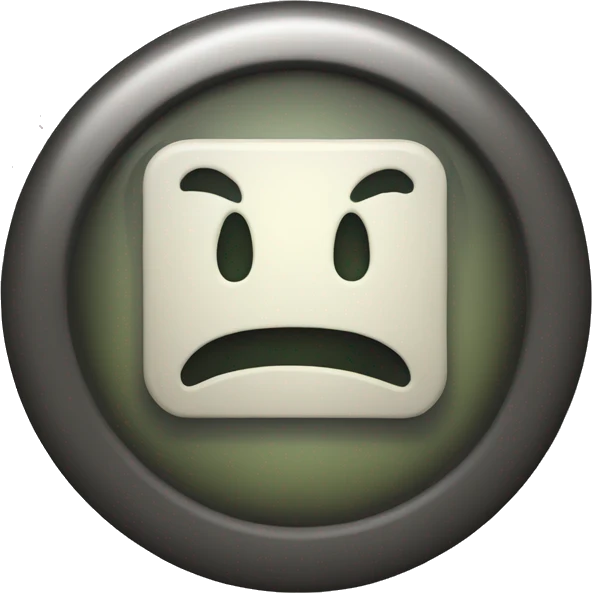 a button with AOK letters inside emoji