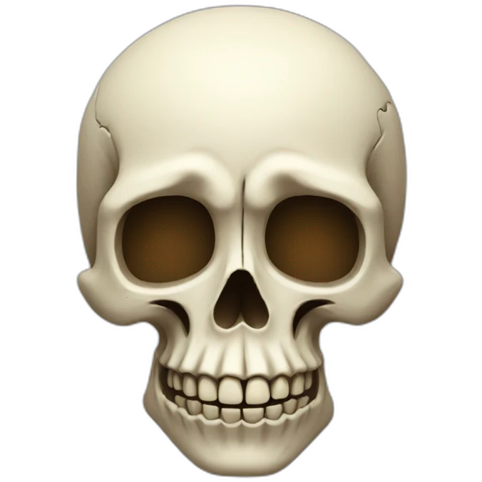 Skull happy emoji