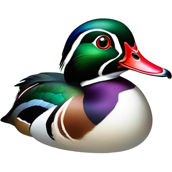 Wood duck drake emoji