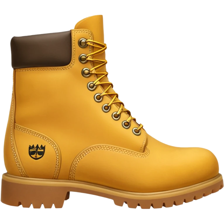 Сделай пару ботинок Timberland в классической расцветке emoji