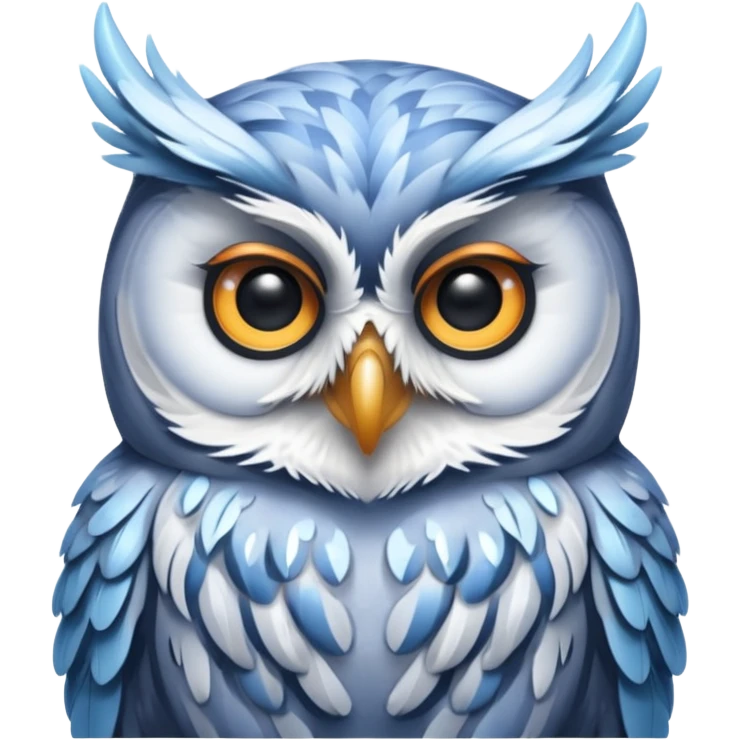 🦉 le mm hibou mais glacé  emoji