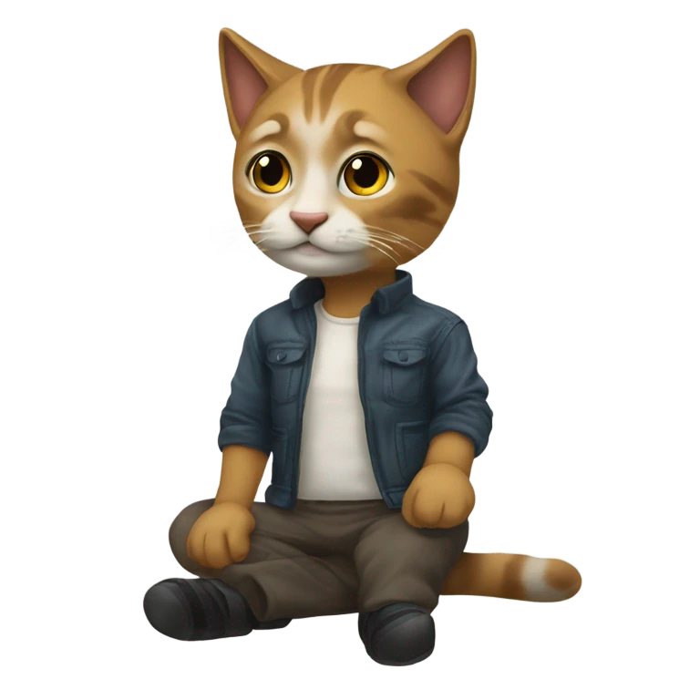 Тайская кошка с голубыми глазами  emoji