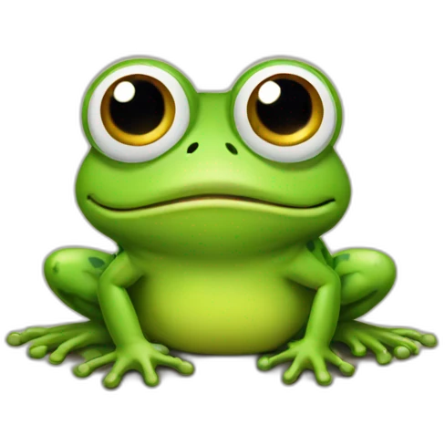 Stupid frog emoji