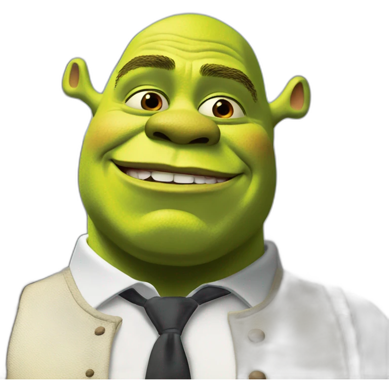 shrek qui ressemble à macron emoji