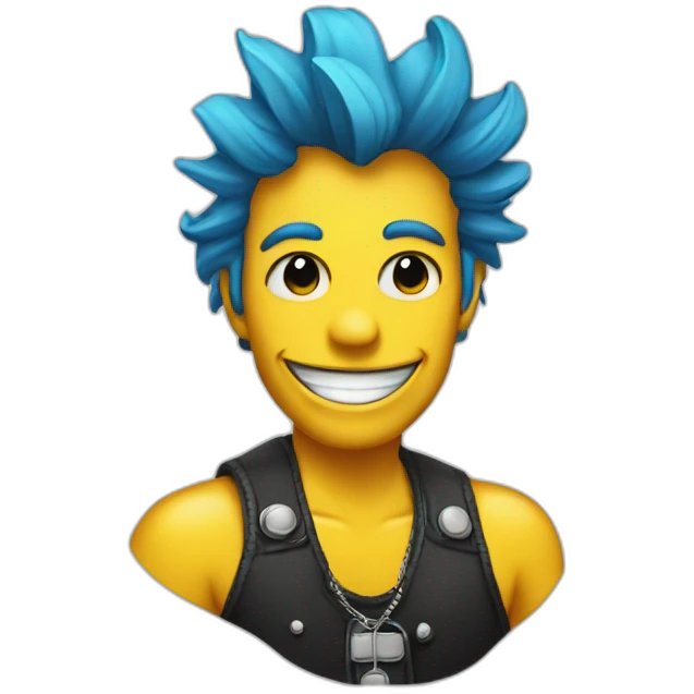 rock'n'roll smiley emoji