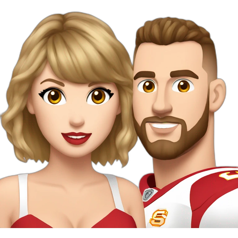 Taylor Swift with Travis kelce emoji