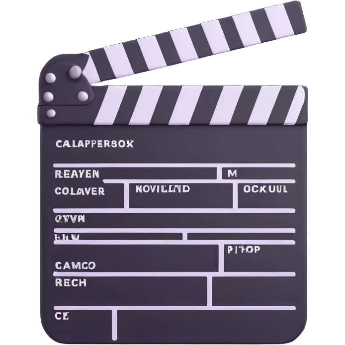 movie clapperboard emoji