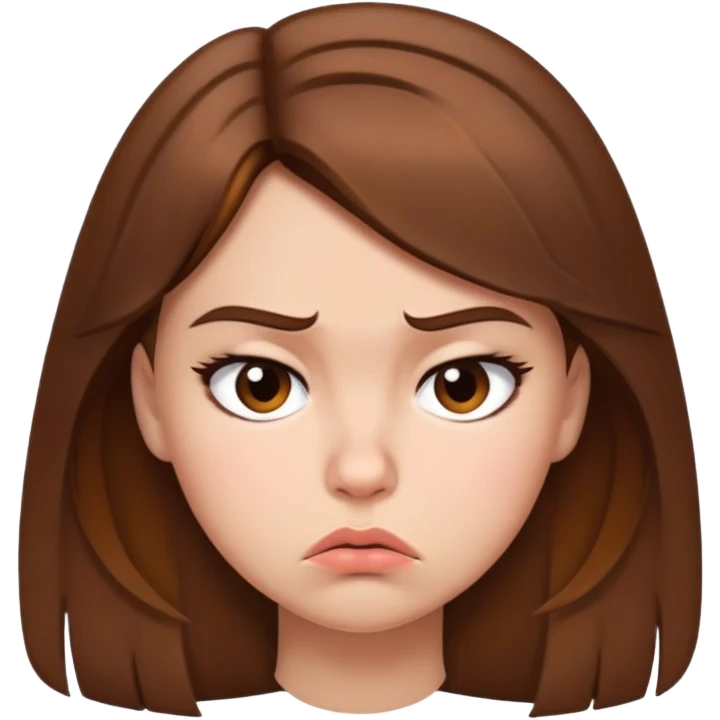 Fille énervé qui fait la tête  emoji