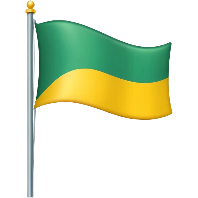 Create a green and yellow flag emoji
