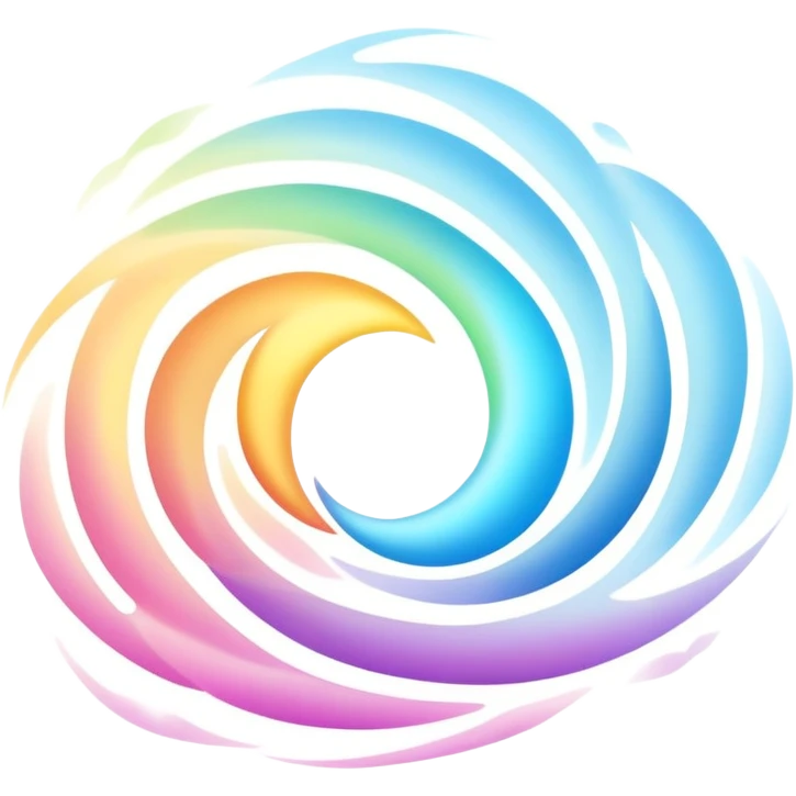 Soft radiant energy aura symbol with gentle light waves, minimalist floating essence, inspirational glow emoji