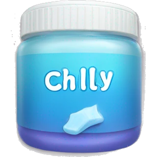 gel with label that says "chilly" emoji