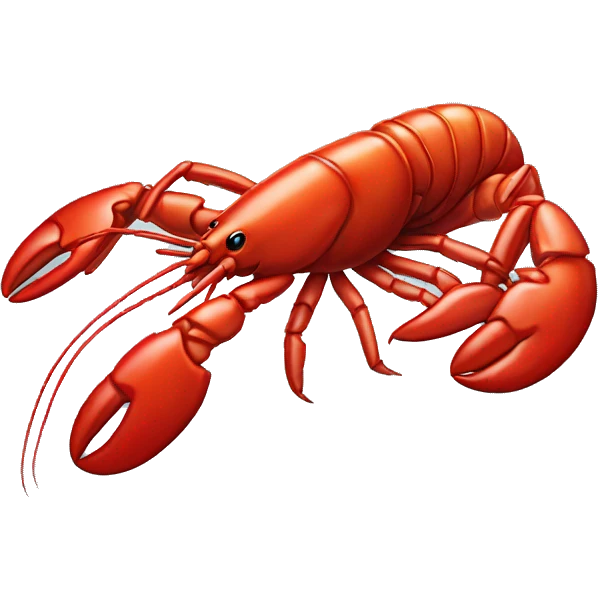 lobster with a etuit emoji