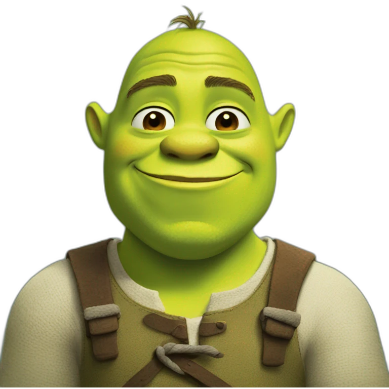 Shrek does a hug to me emoji