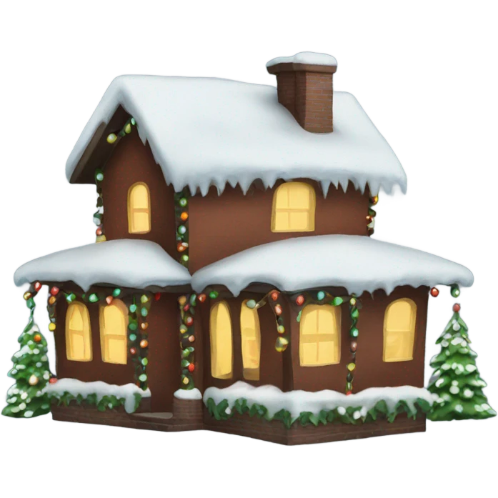 Christmas house emoji